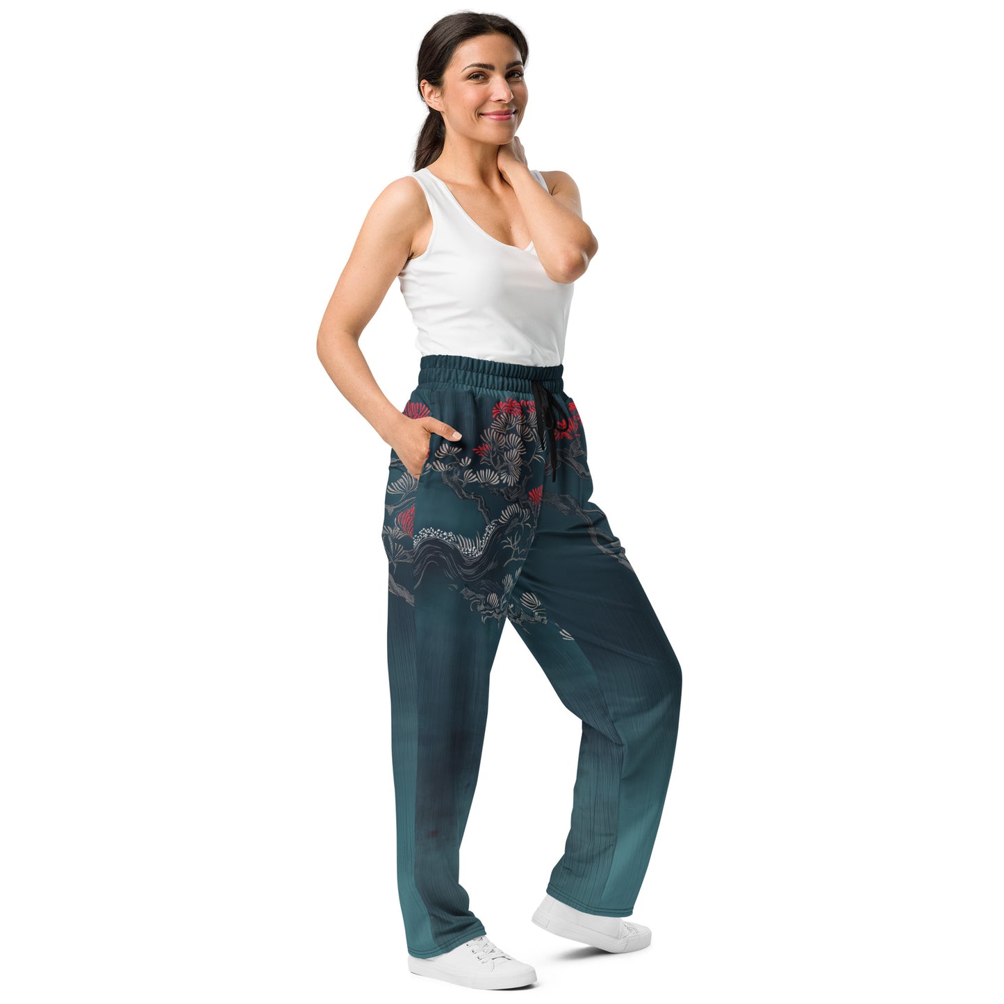 Embroidery moda 3 - Wide-leg joggers