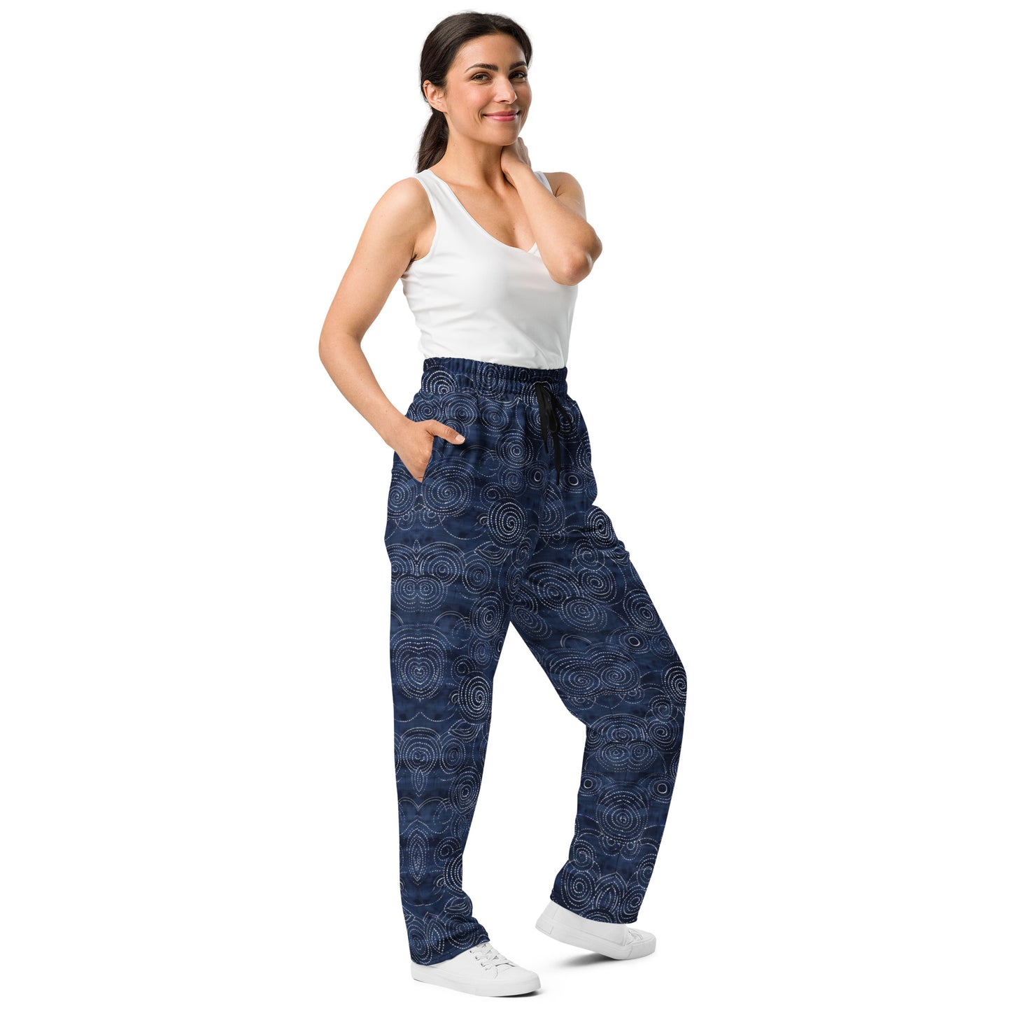 Embroidery moda 1 - Wide-leg joggers