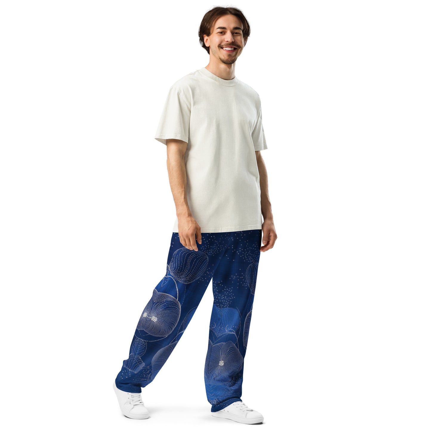 Embroidery moda 4 - Wide-leg joggers