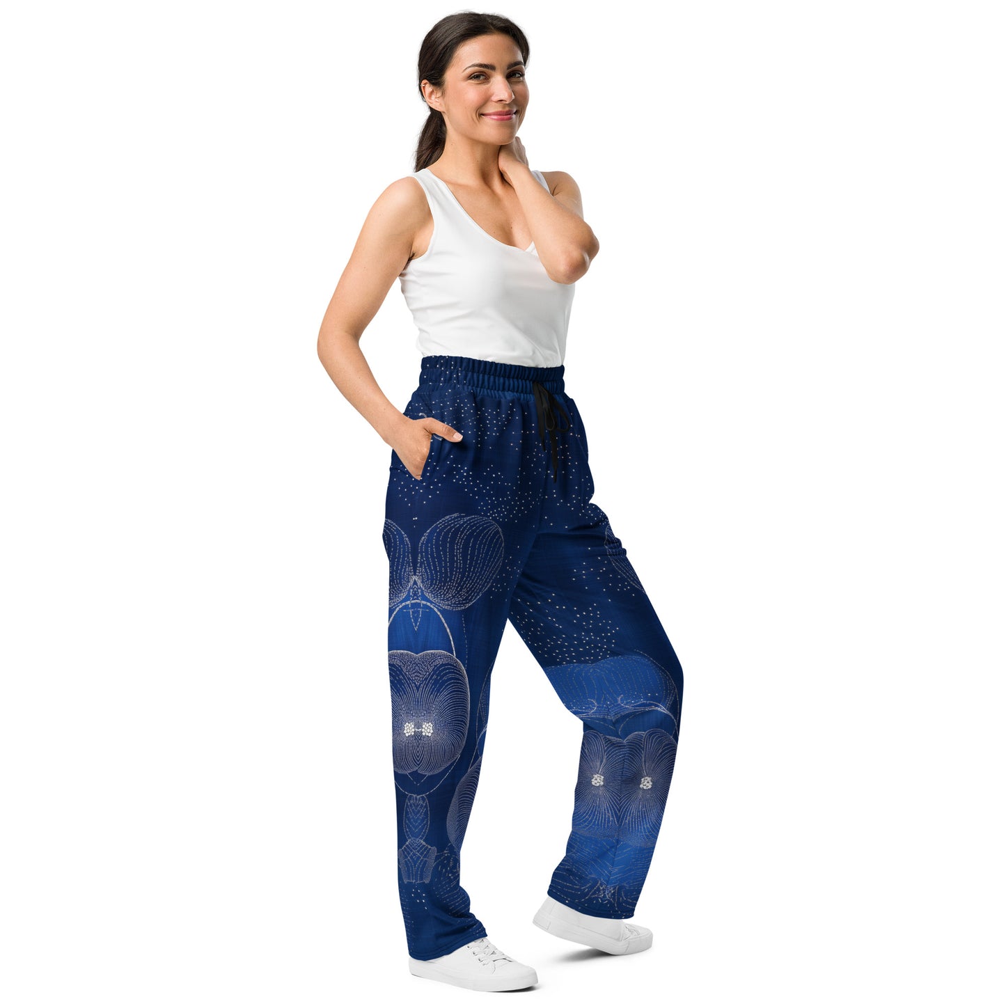 Embroidery moda 4 - Wide-leg joggers