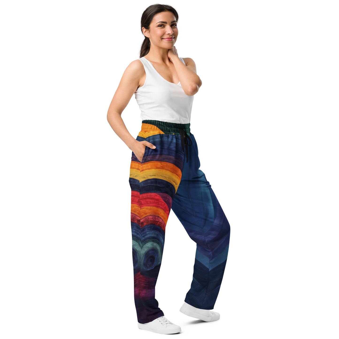 Embroidery moda 5 - Wide-leg joggers