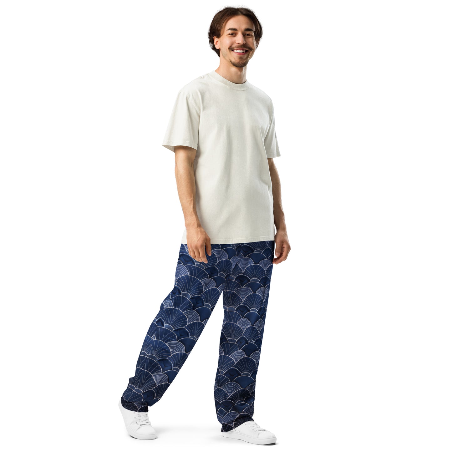 Sashiko - Wide-leg joggers