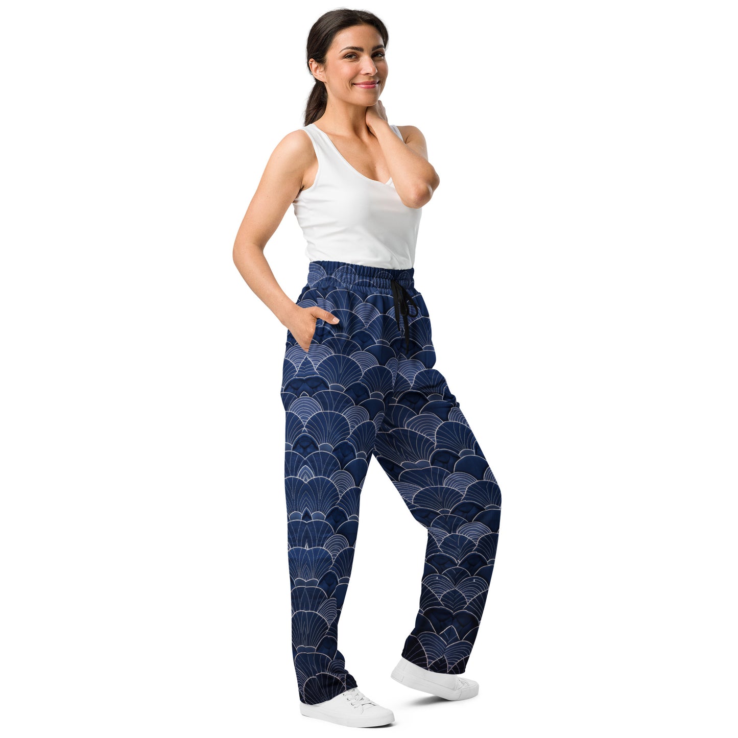 Sashiko - Wide-leg joggers