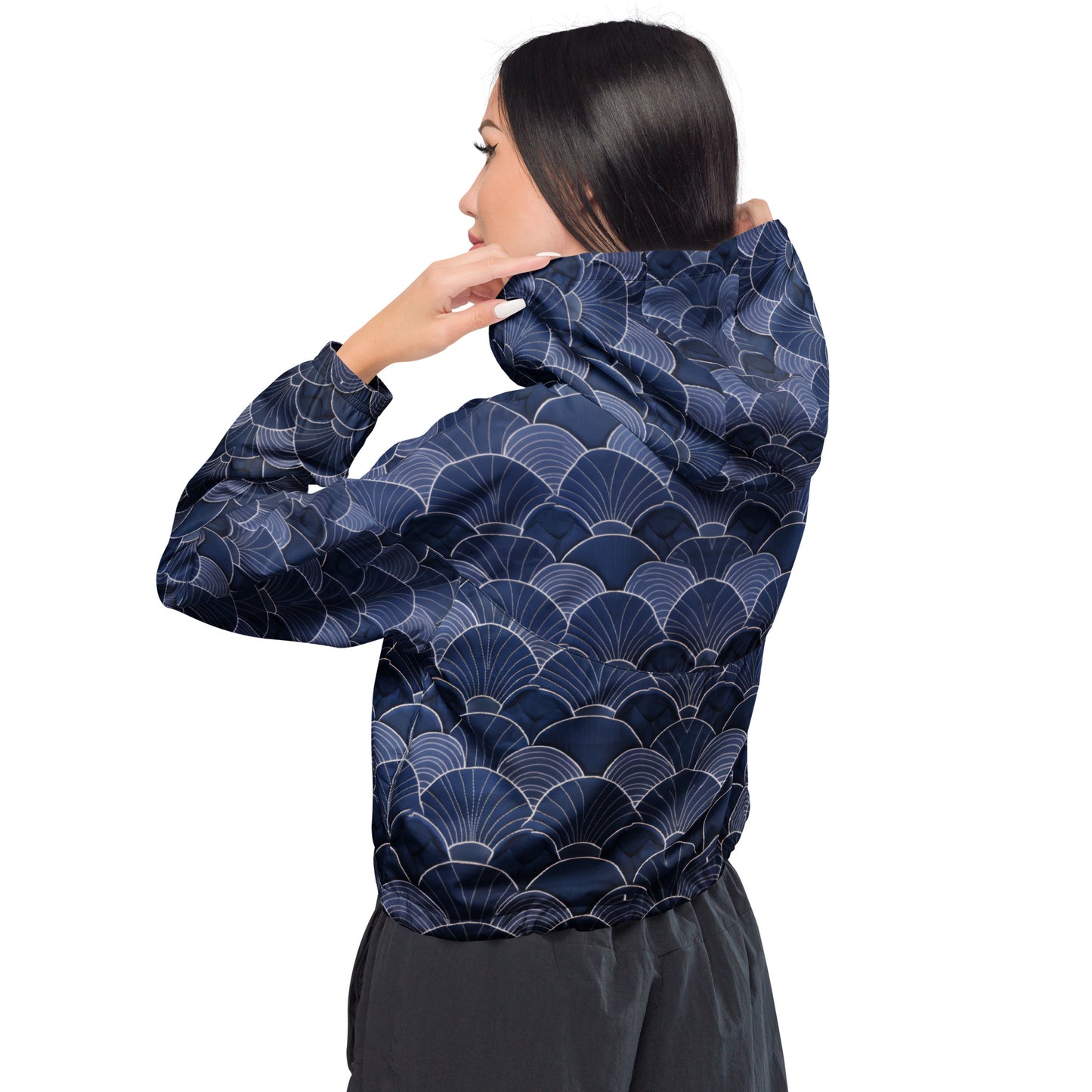 Sashiko - Women’s cropped windbreaker