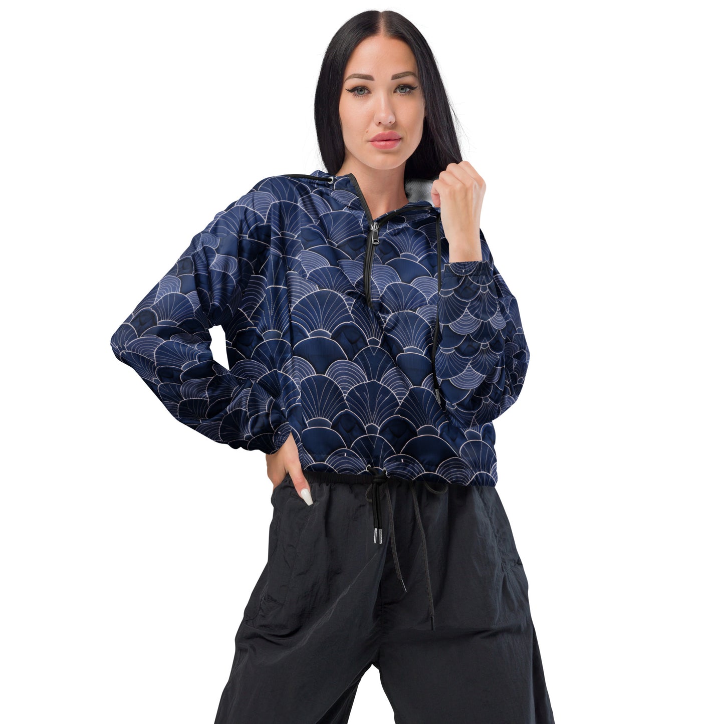 Sashiko - Women’s cropped windbreaker