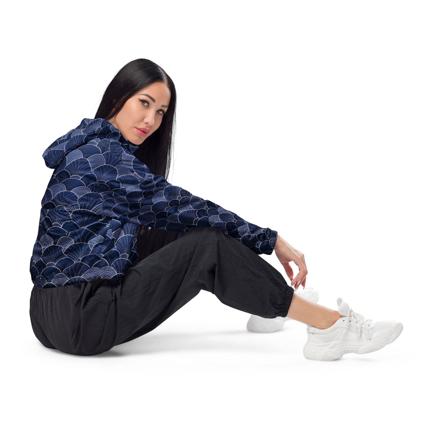 Sashiko - Women’s cropped windbreaker