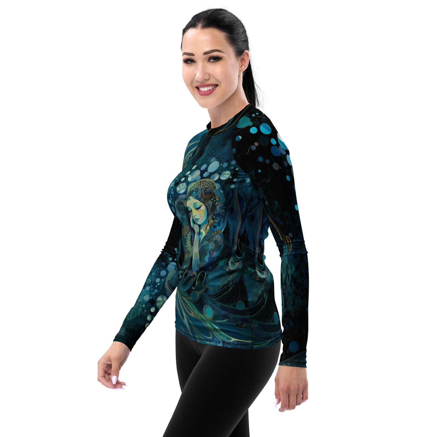 Meditação Azul - Women's Rash Guard