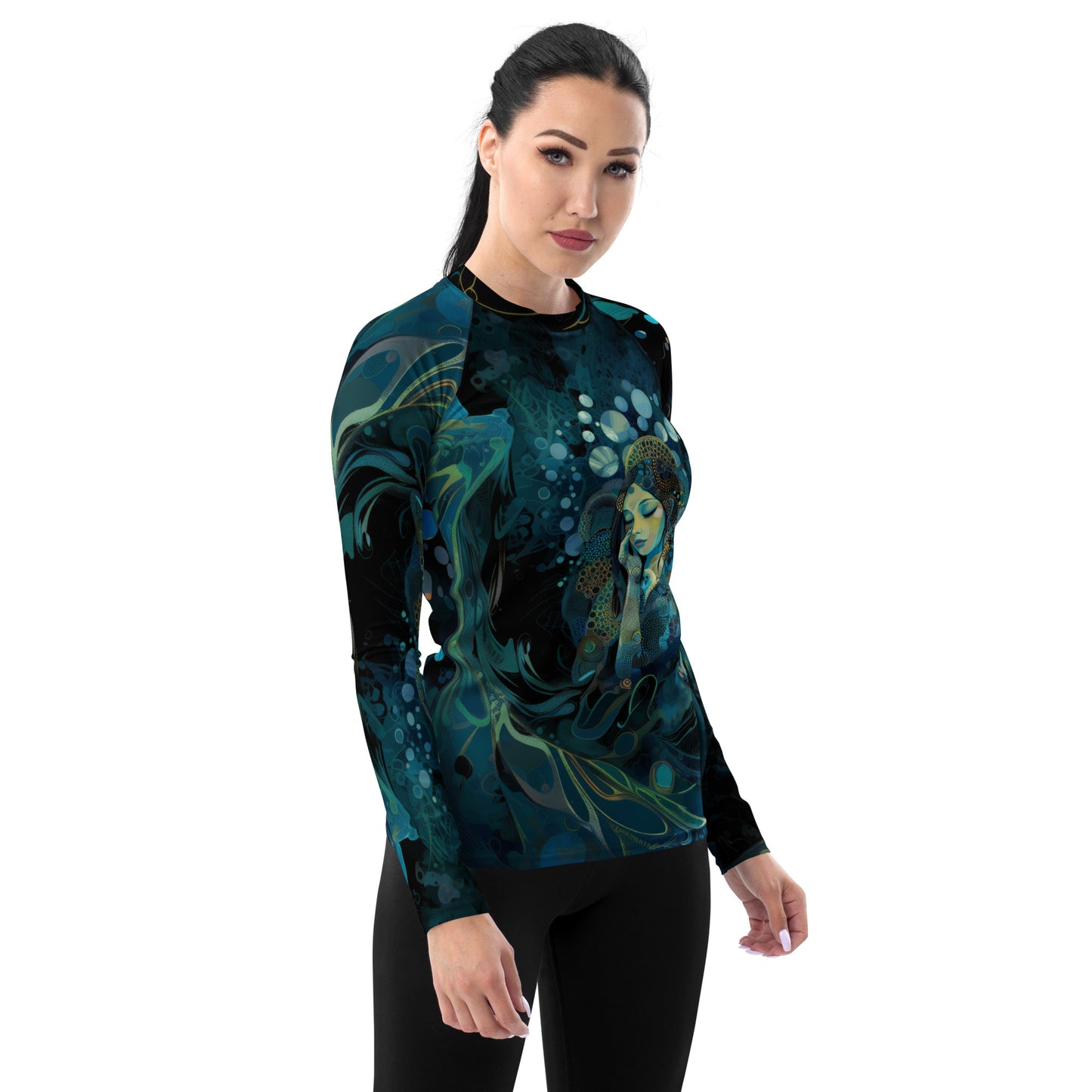 Meditação Azul - Women's Rash Guard