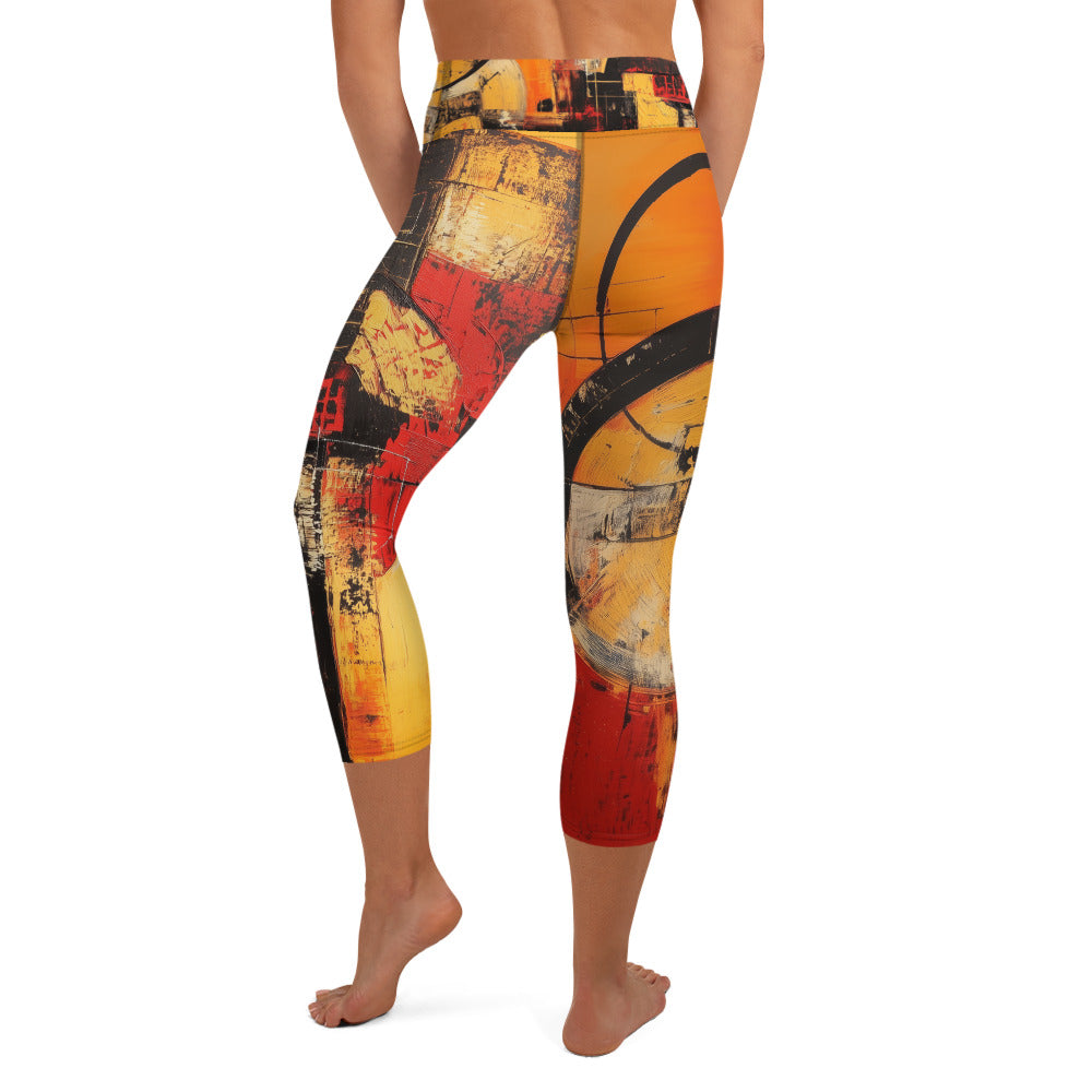 Abstract moda 1 - Yoga Capri Leggings