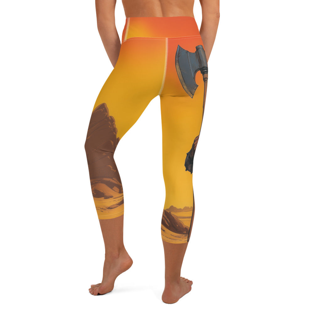 Orc's Sunset - Yoga Capri Leggings