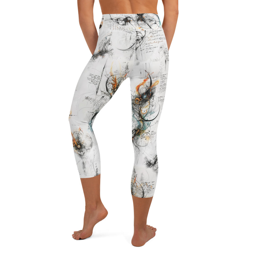 Elven Writing - Yoga Capri Leggings