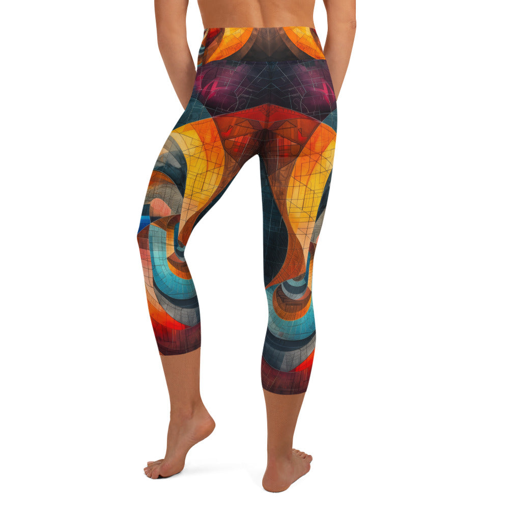 Folded Space - Yoga Capri Leggings