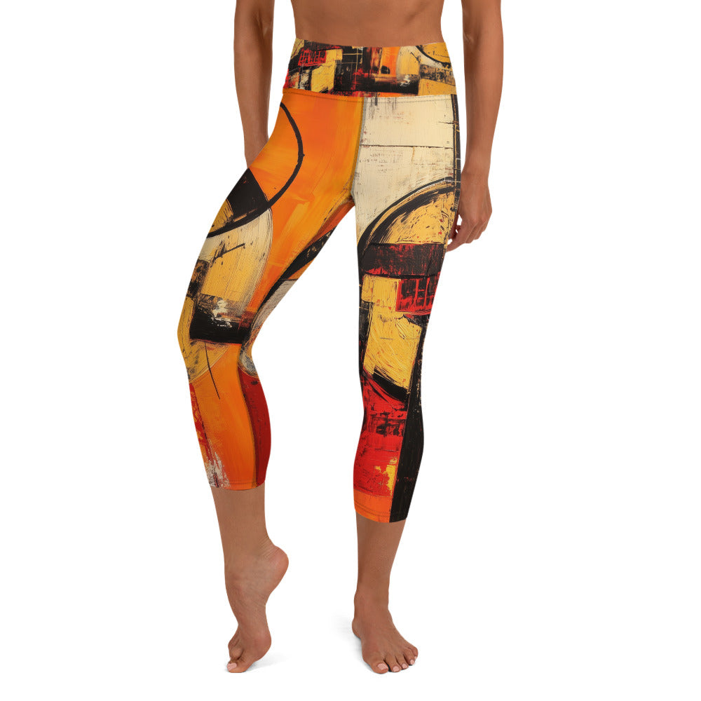 Abstract moda 1 - Yoga Capri Leggings