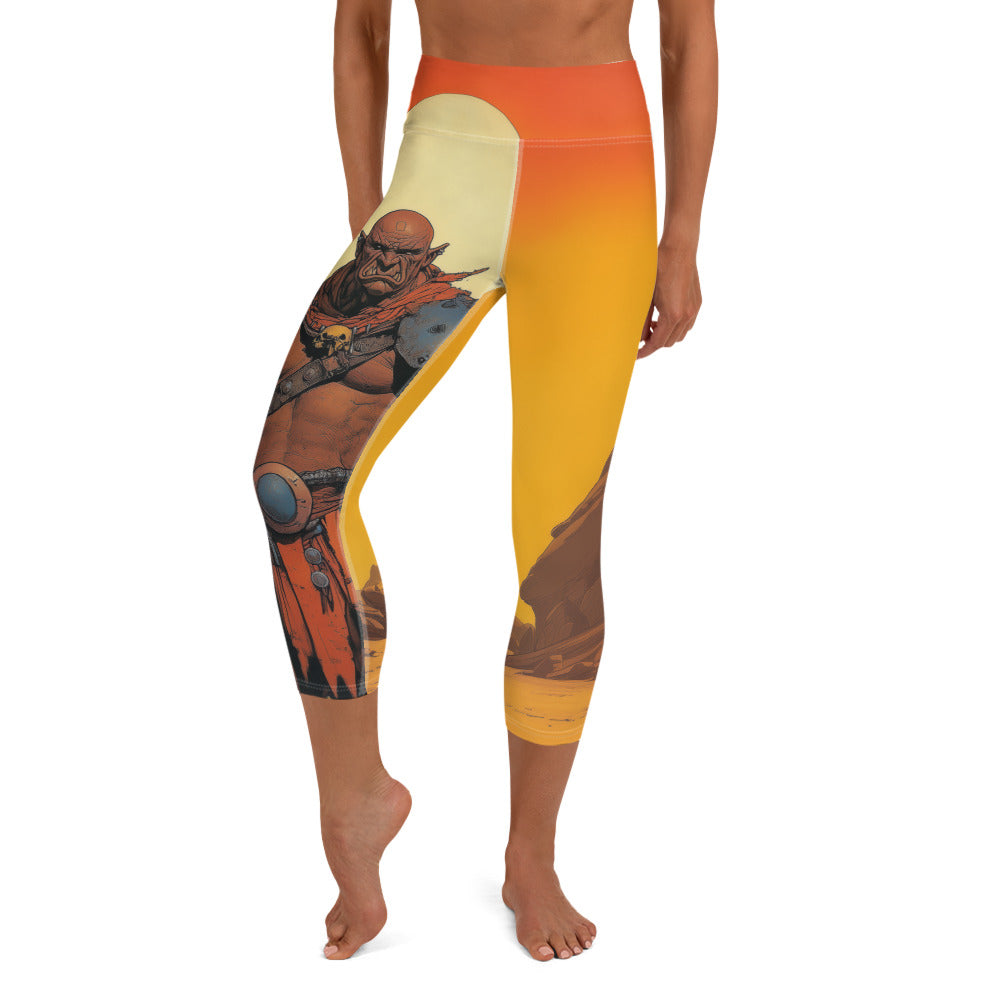 Orc's Sunset - Yoga Capri Leggings