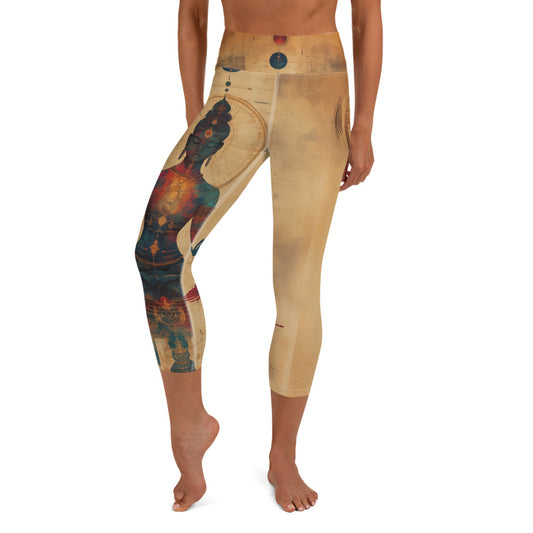 Yoda Matrix moda 2 - Yoga Capri Leggings