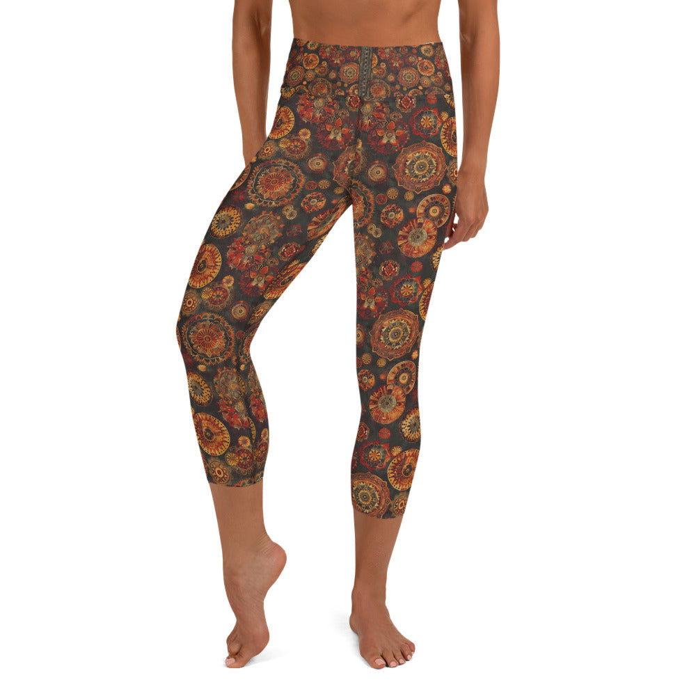 Moroccan Textile - Yoga Capri Leggings