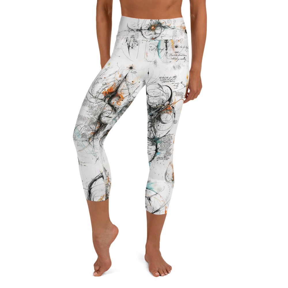 Elven Writing - Yoga Capri Leggings