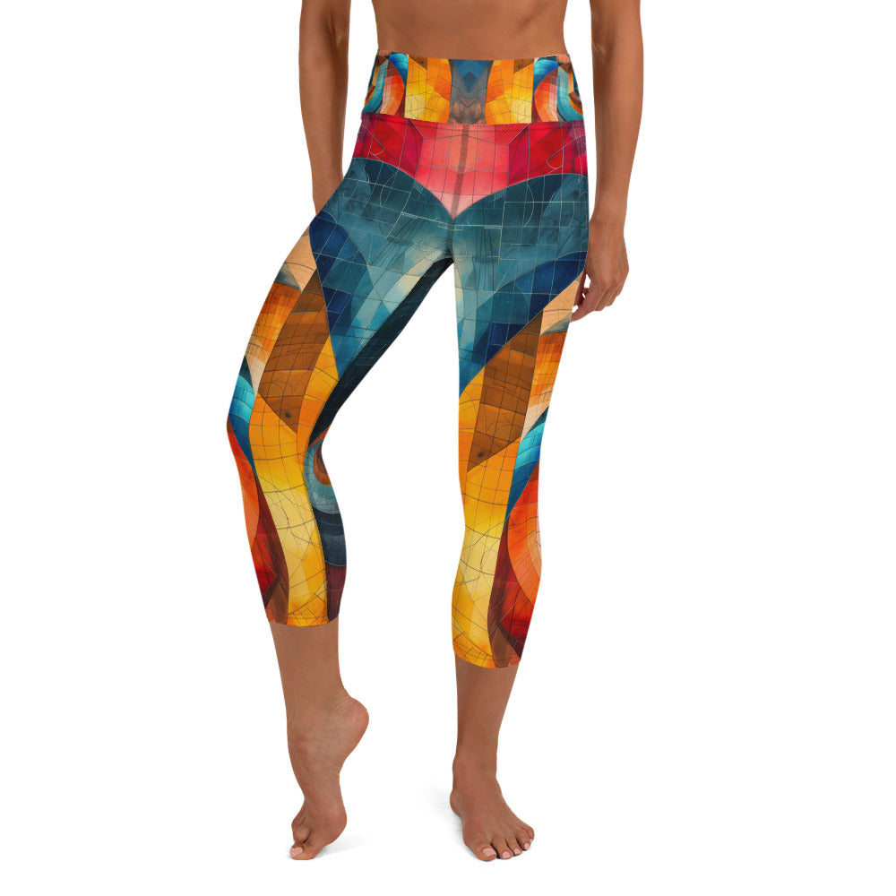 Folded Space - Yoga Capri Leggings