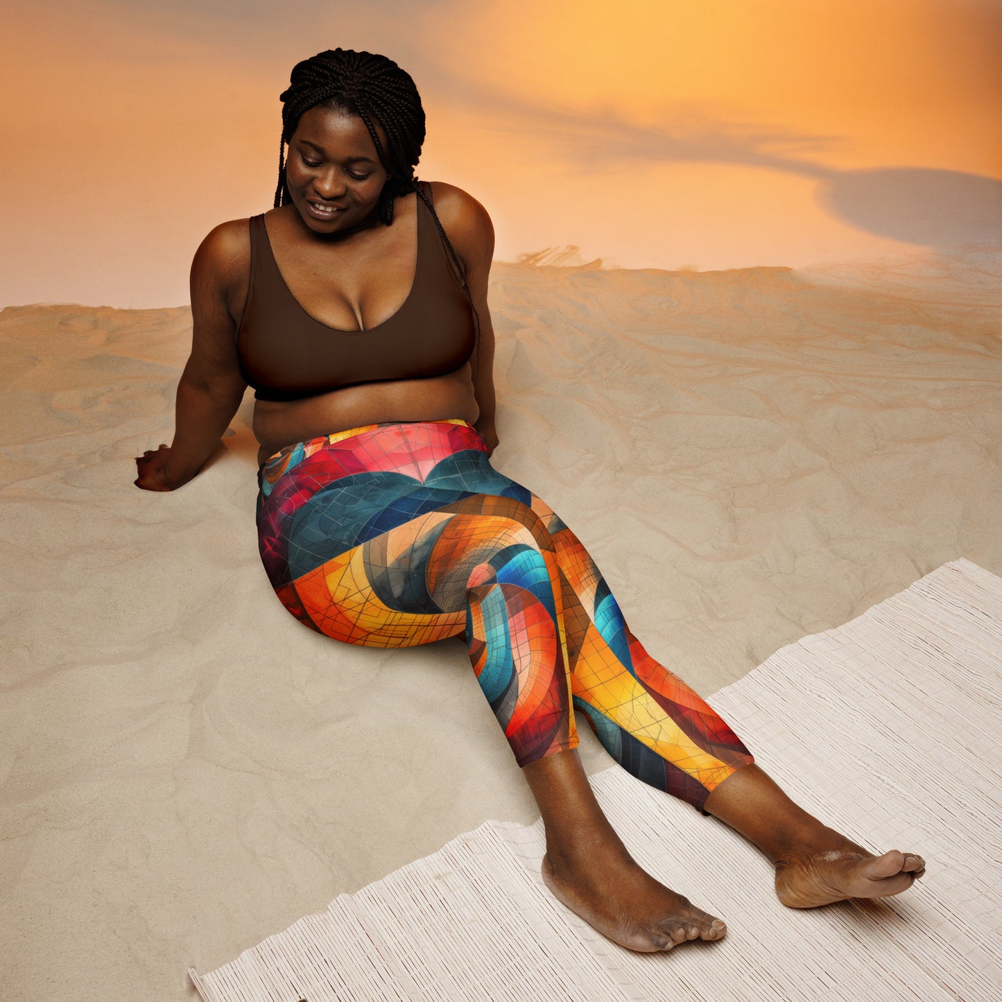 Folded Space - Yoga Capri Leggings