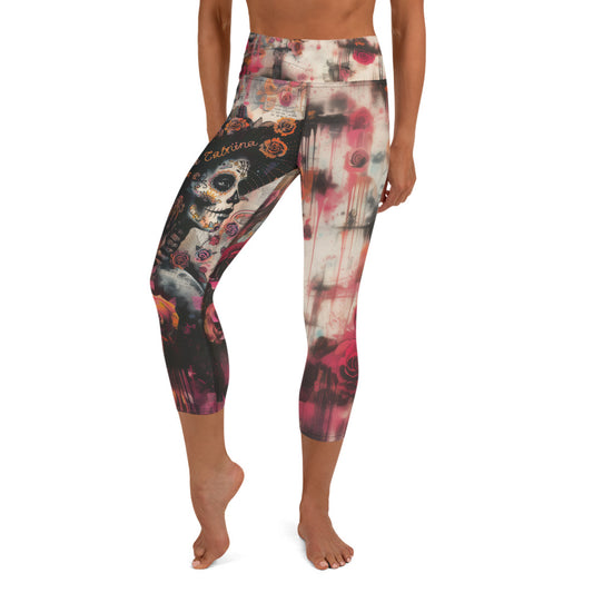 La Catrina moda 2 - Yoga Capri Leggings