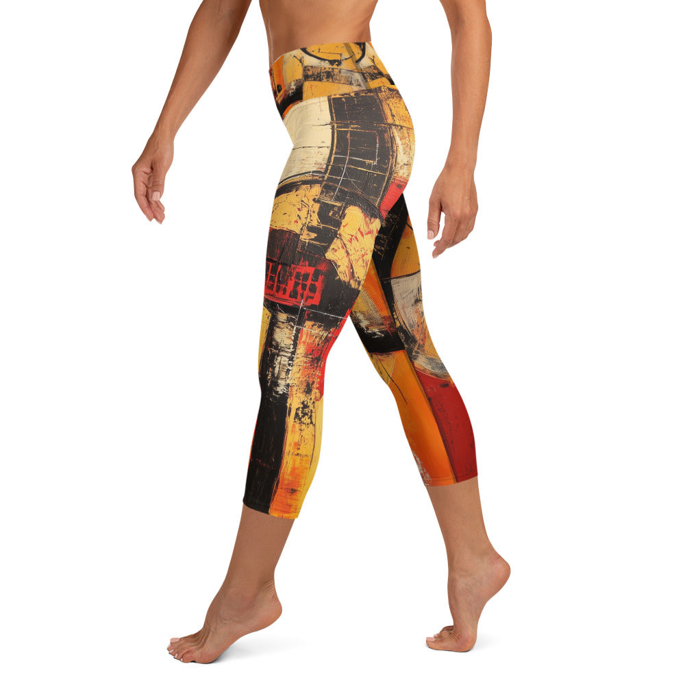 Abstract moda 1 - Yoga Capri Leggings