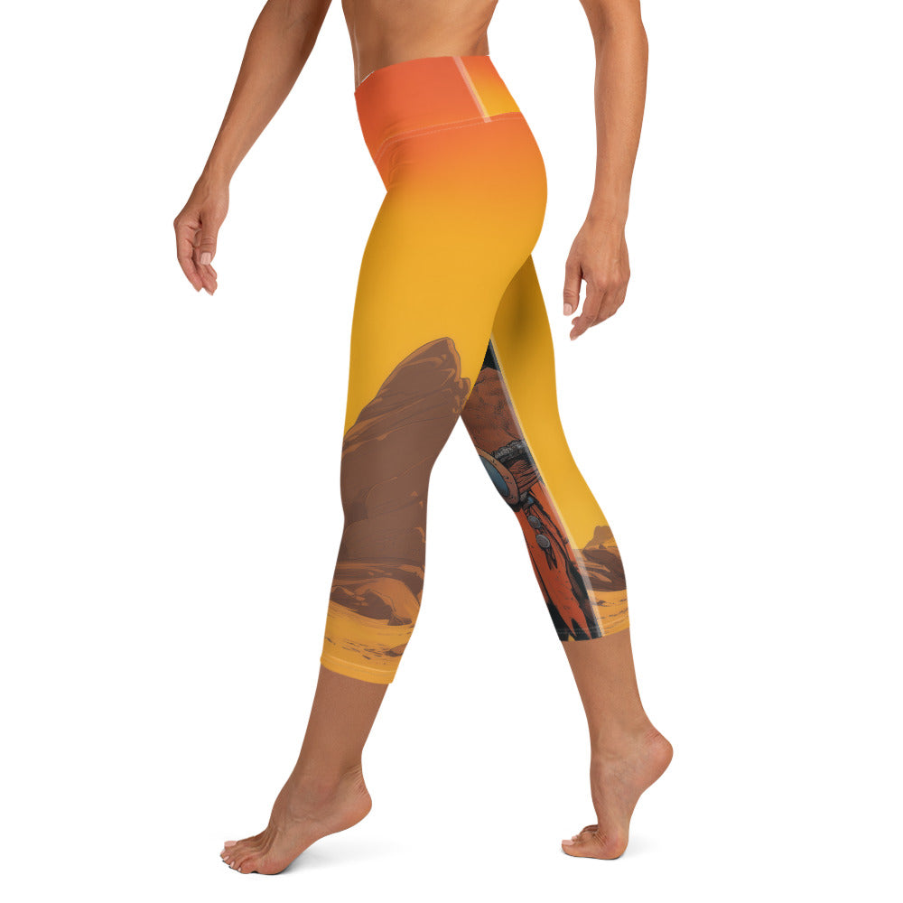 Orc's Sunset - Yoga Capri Leggings