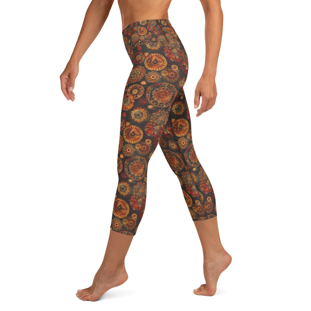 Moroccan Textile - Yoga Capri Leggings