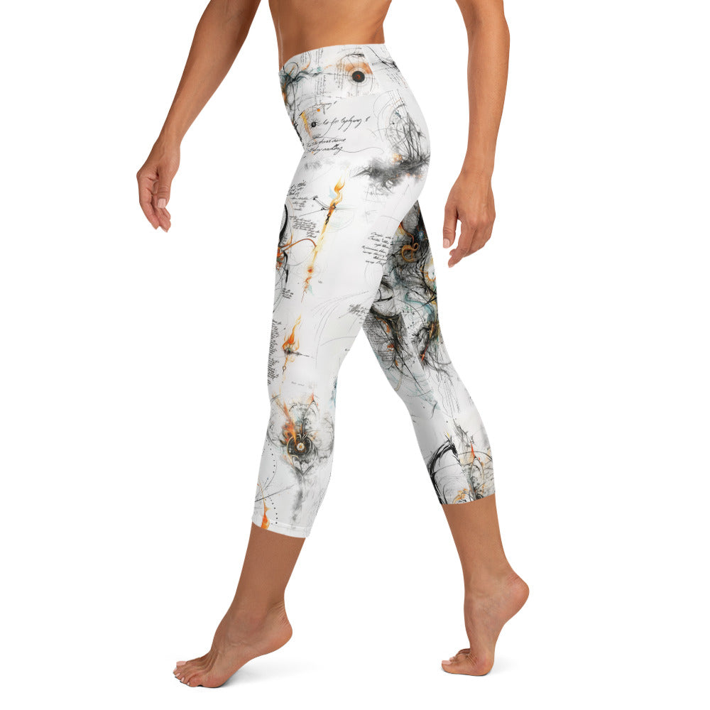 Elven Writing - Yoga Capri Leggings