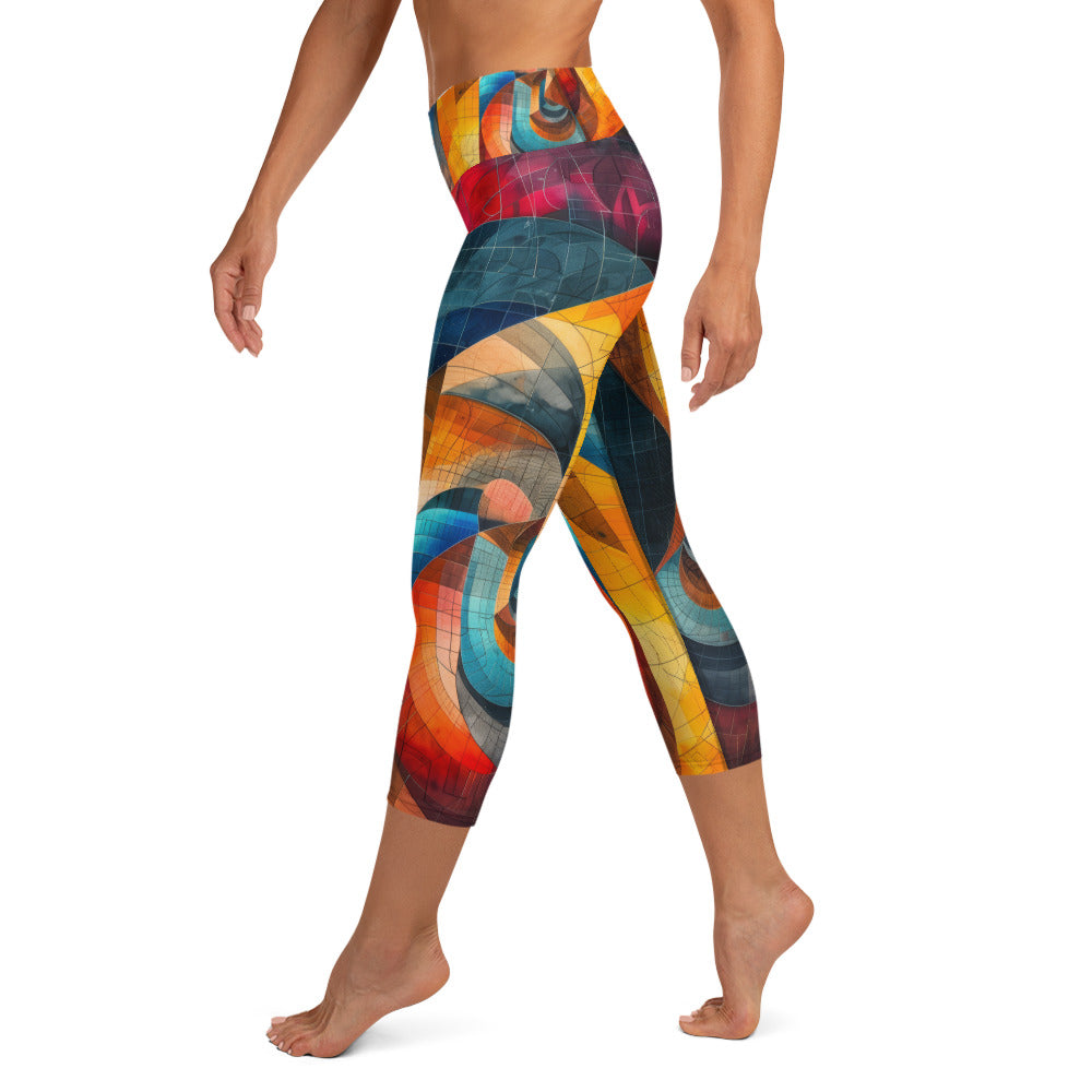 Folded Space - Yoga Capri Leggings