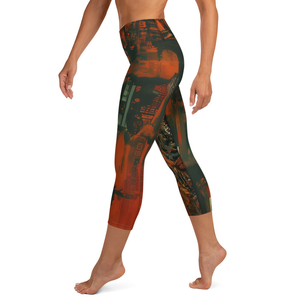 La Catrina - Yoga Capri Leggings