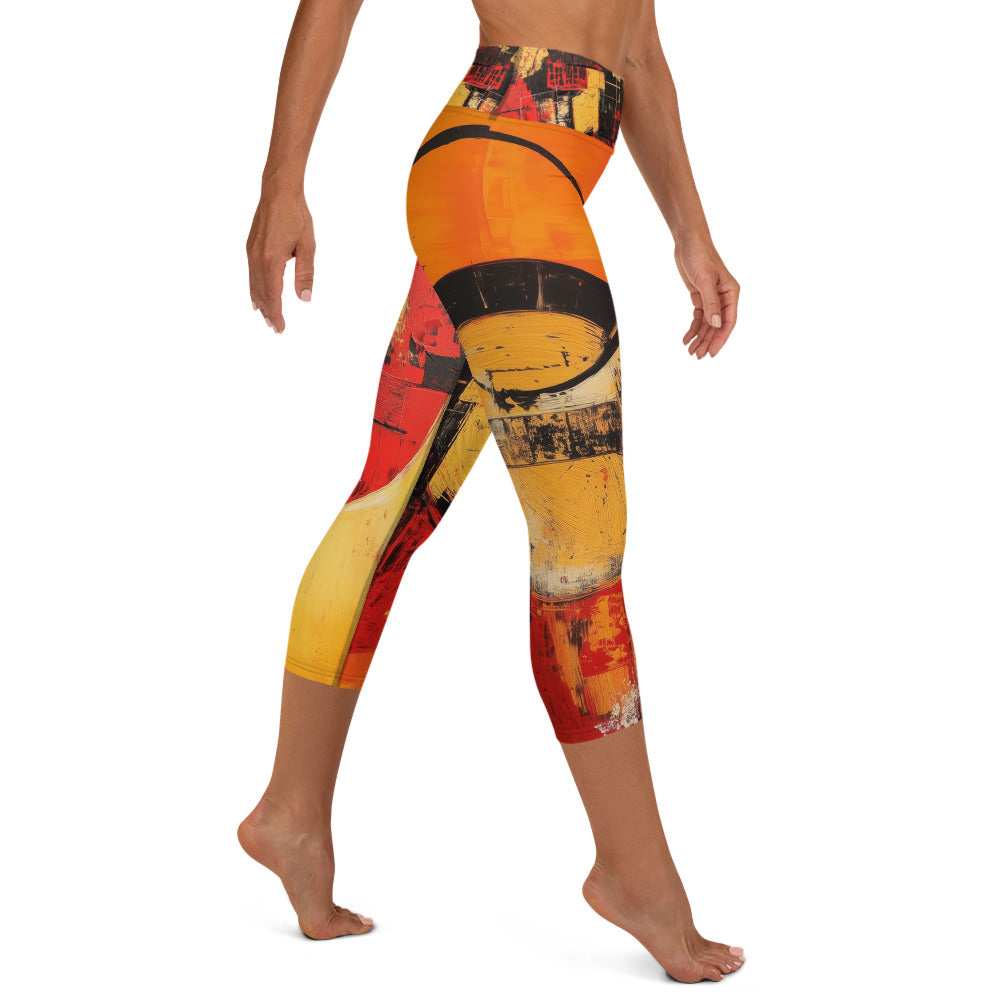 Abstract moda 1 - Yoga Capri Leggings