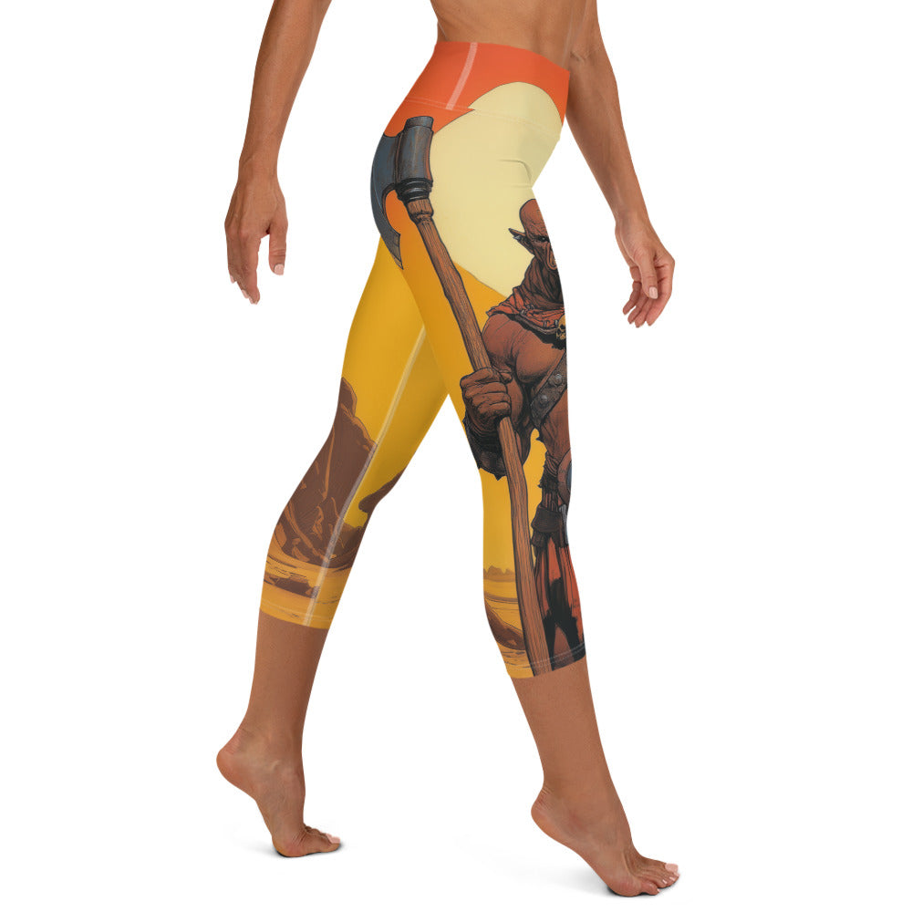 Orc's Sunset - Yoga Capri Leggings