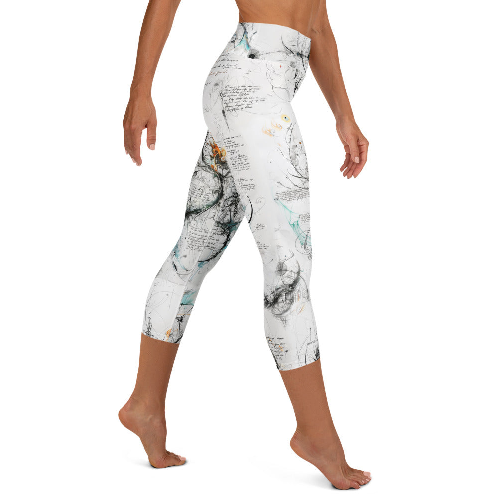 Elven Writing - Yoga Capri Leggings