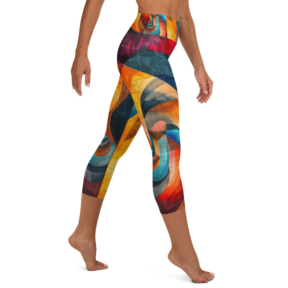 Folded Space - Yoga Capri Leggings