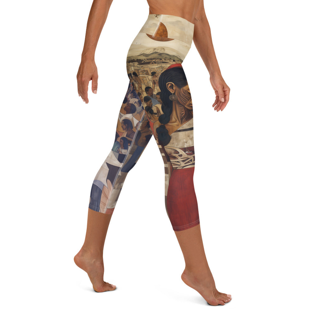 La Malinche - Yoga Capri Leggings