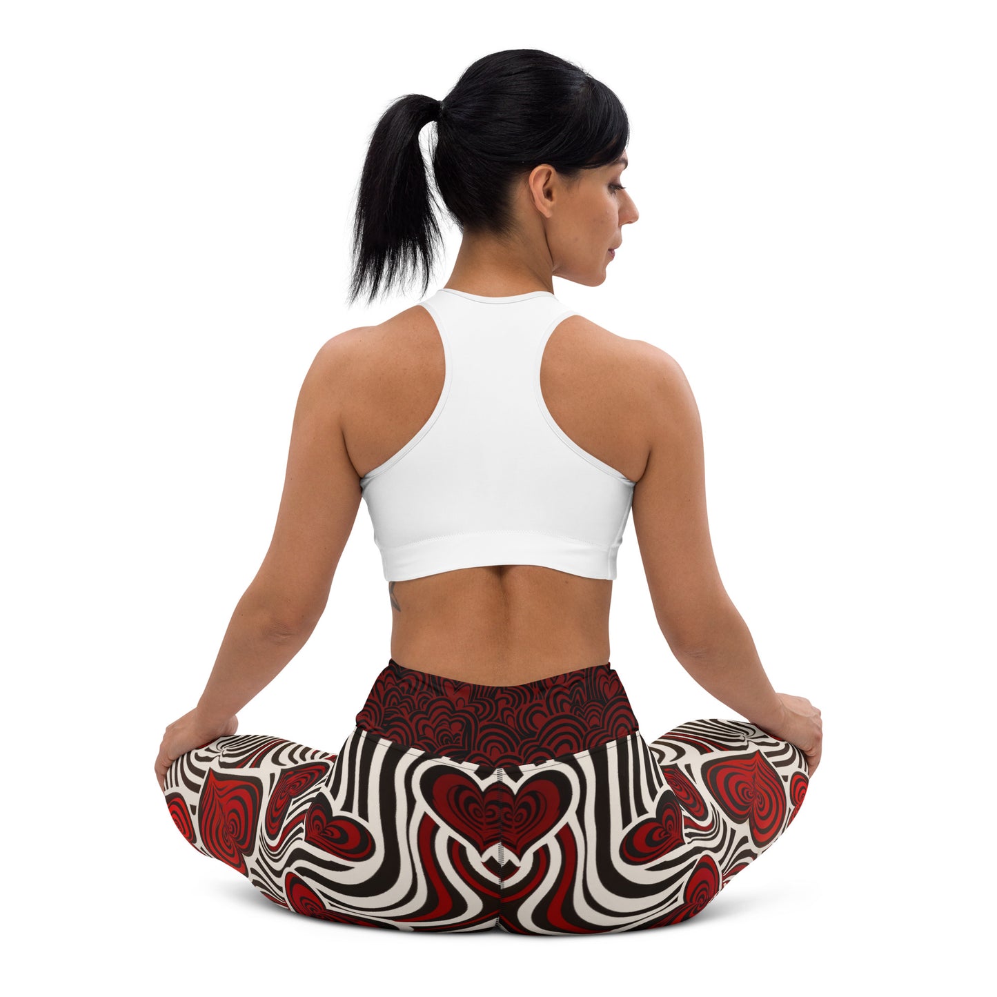 Hearts and Stripes - Yoga Leggings