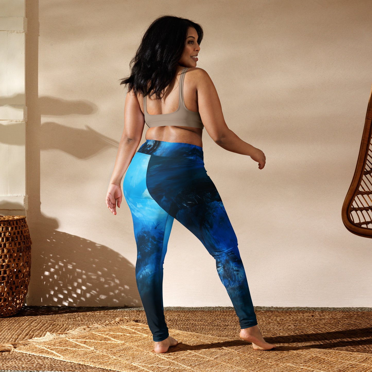 Ancient Futurism Acrylic 3 - Yoga Leggings