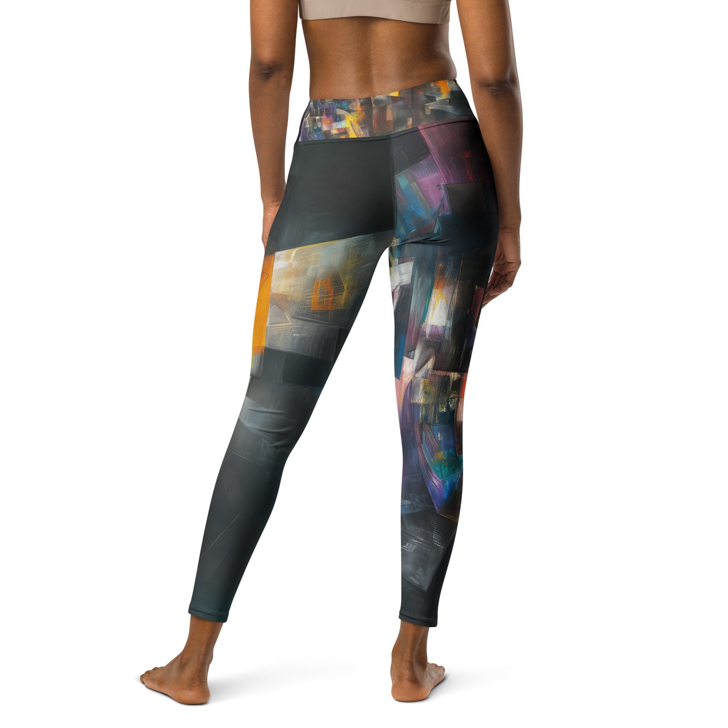 Ancient Futurism Acrylic 2 - Yoga Leggings