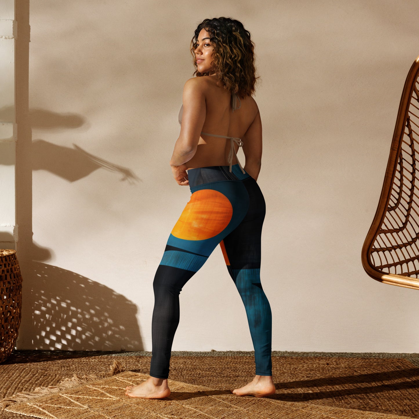 Minimalist Golden Spheres - Yoga Leggings