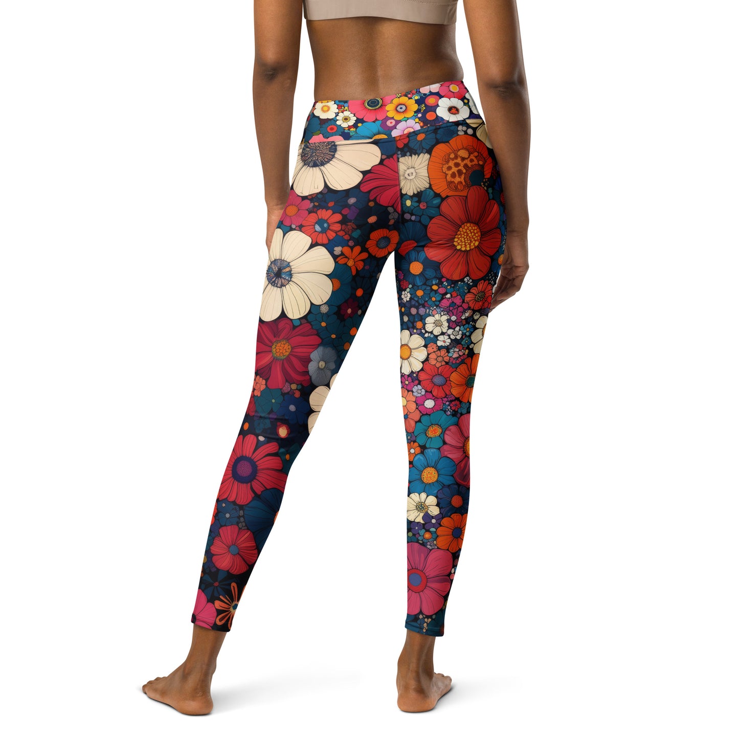 Abstract Floral - Yoga Leggings