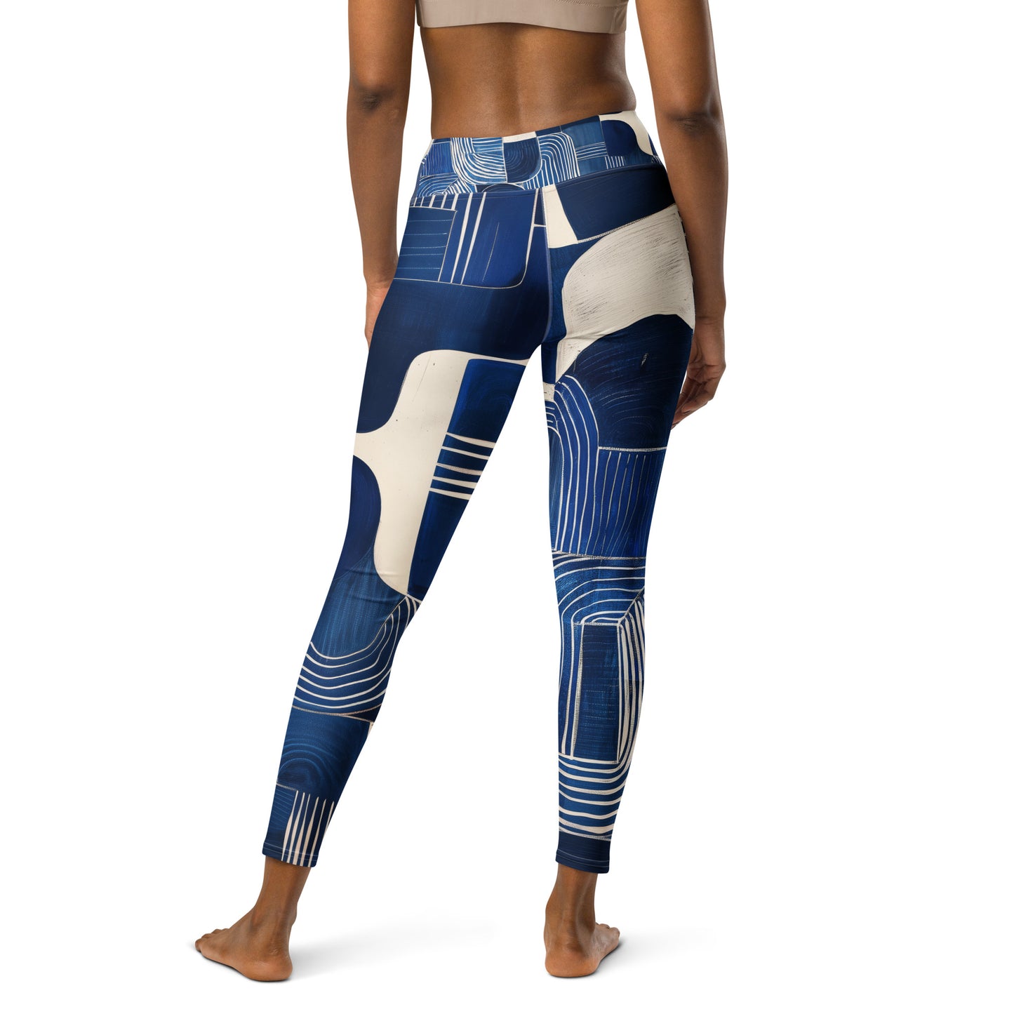 Pablo Picasso Sashiko - Yoga Leggings