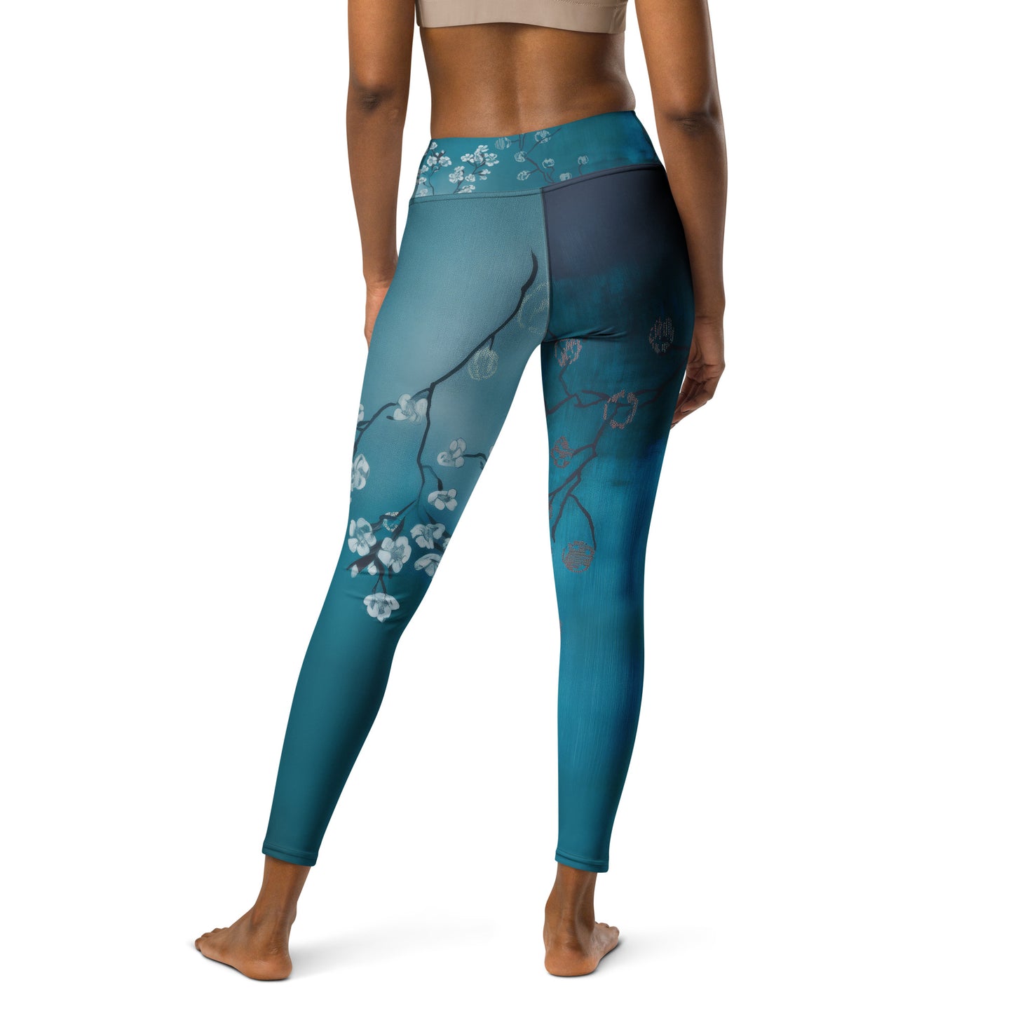 Winter Blossums - Yoga Leggings