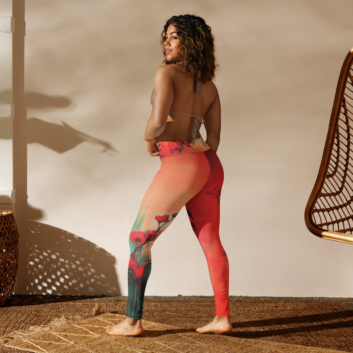 Eden Red - Yoga Leggings