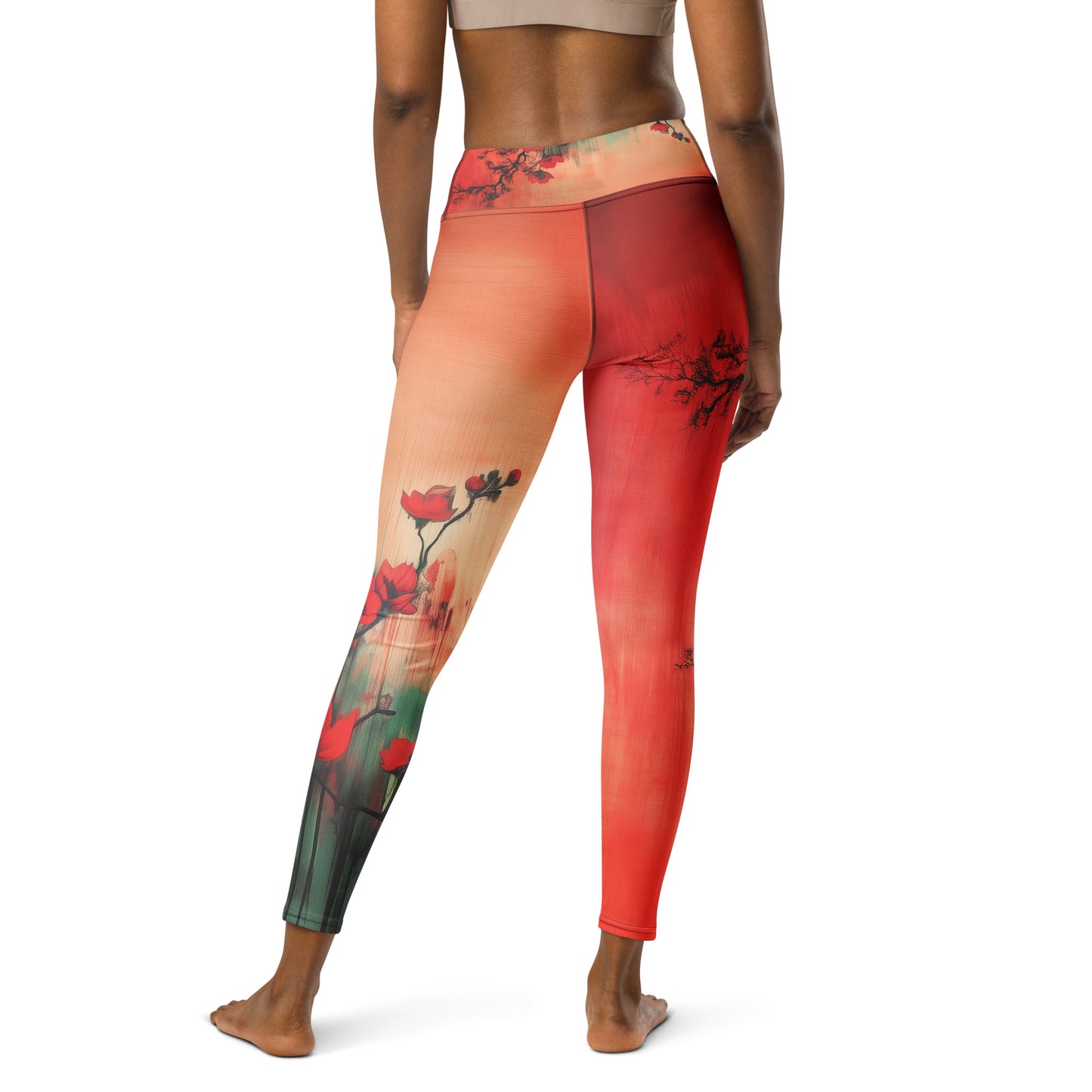 Eden Red - Yoga Leggings