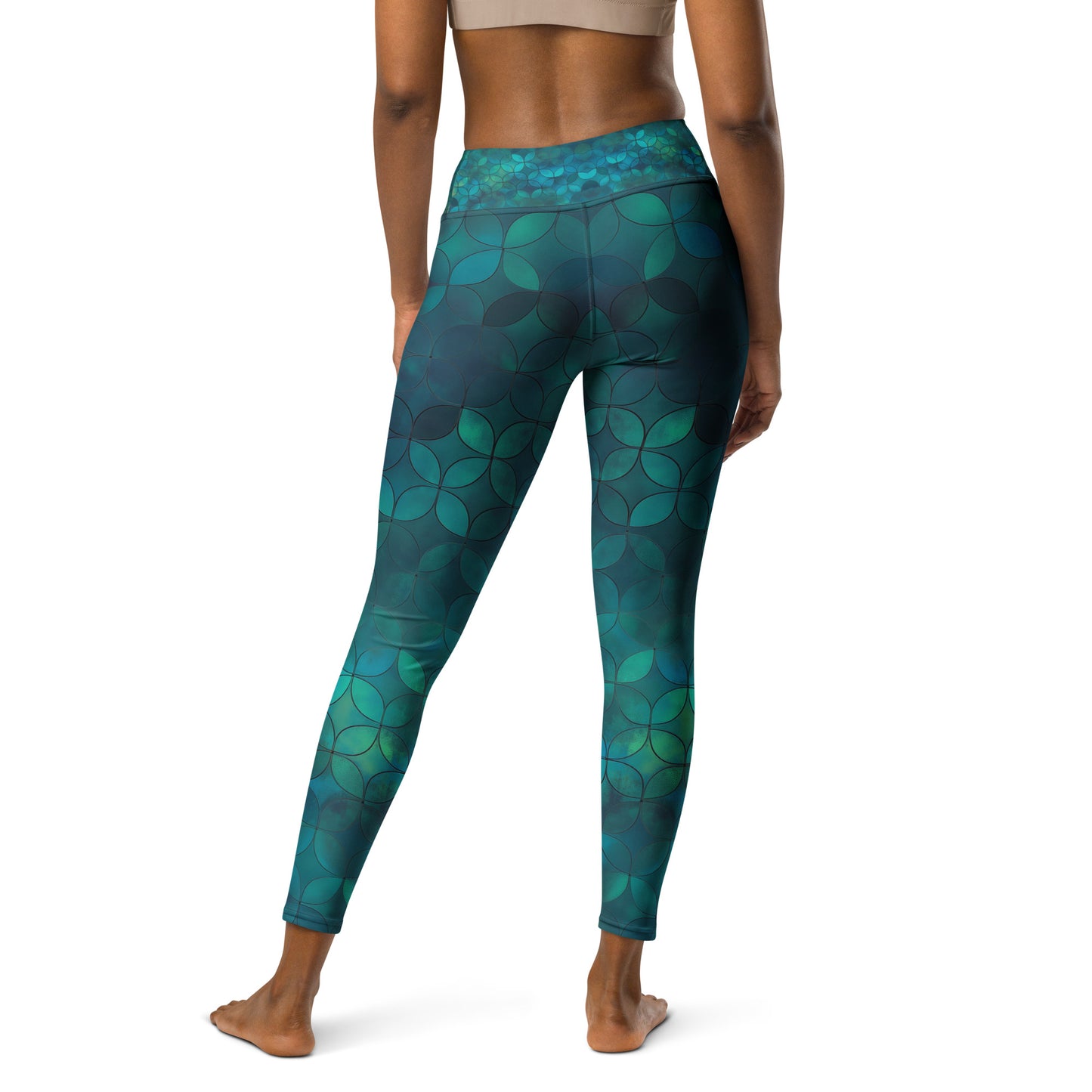 Sashiko Scales - Yoga Leggings