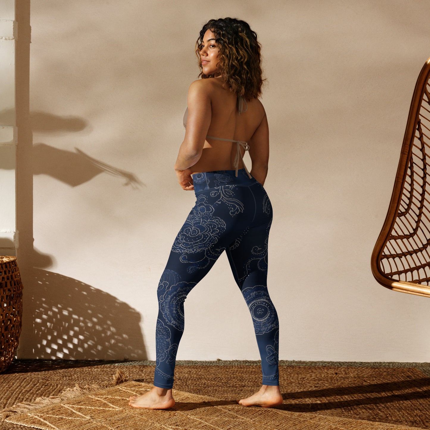 Sashiko Polynesian - Yoga Leggings