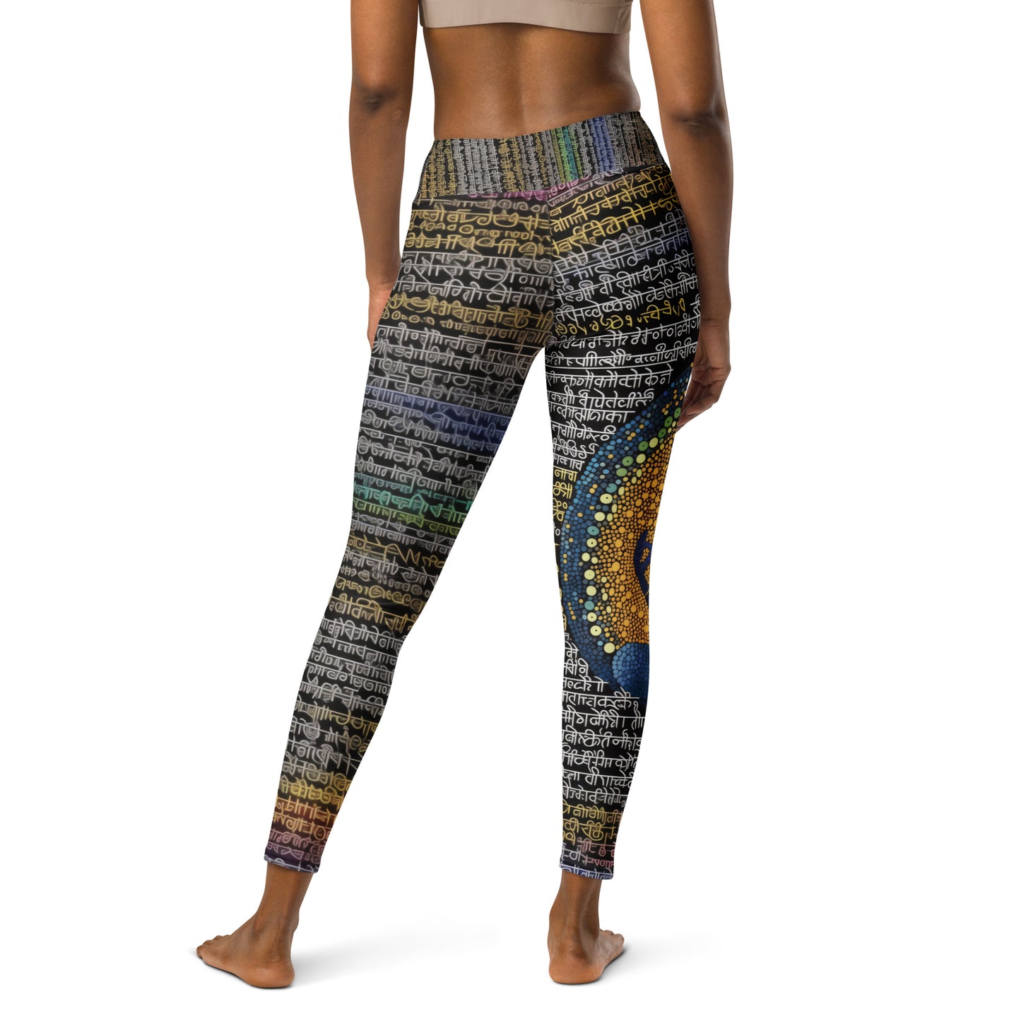 Yoga Faux Sanskrit moda 1 - Yoga Leggings