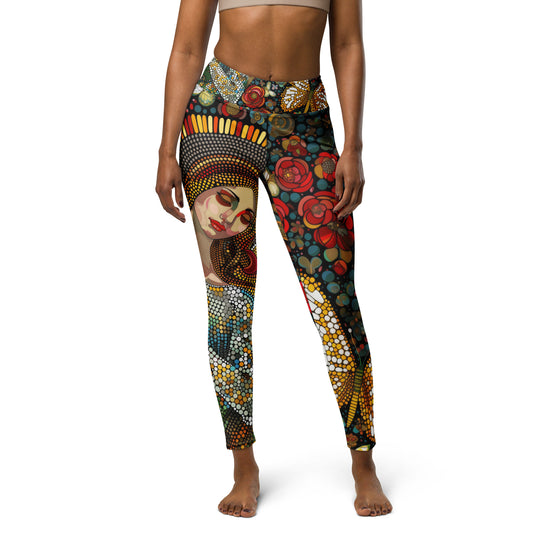 La Virgen con Rosas - Yoga Leggings