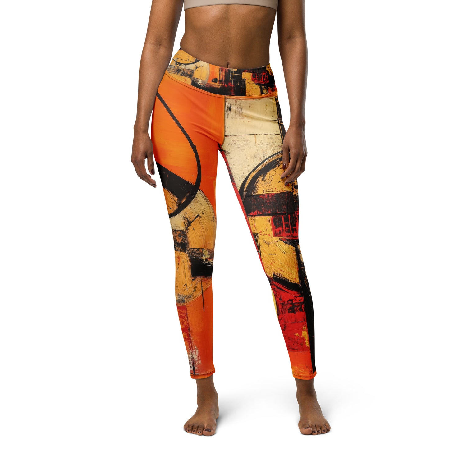 Ancient Futurism Acrylic 1 - Yoga Leggings