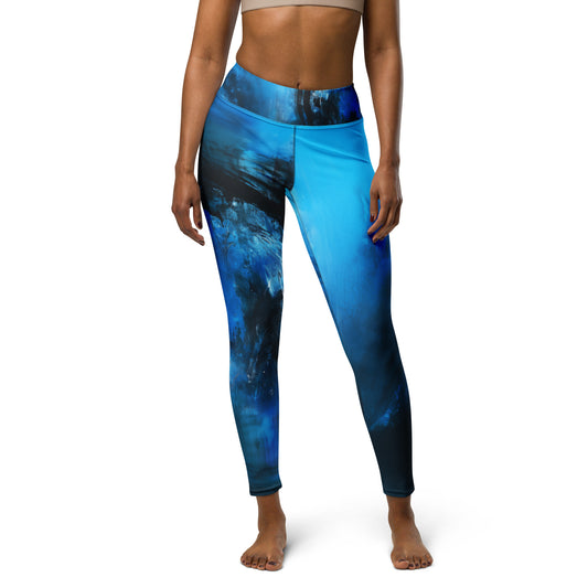 Ancient Futurism Acrylic 3 - Yoga Leggings